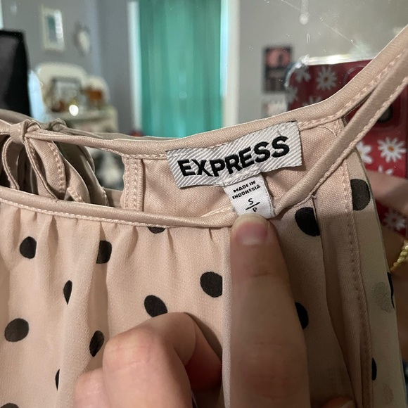 Express Polka Dot Tank Top Women’s Small - Picture 3 of 4